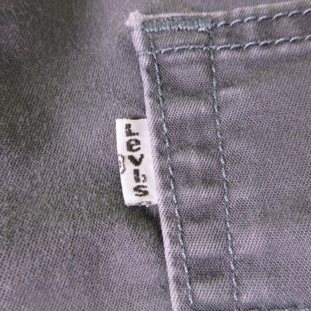 Levis 511 Jeans Mens 32x30 Gray Slim Fit Straight Leg Denim Charcoal Wash Cotton - Picture 5 of 9
